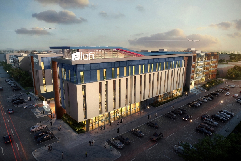 Aloft Hotel & Element Hotel Apartments Project Al Garhoud METenders